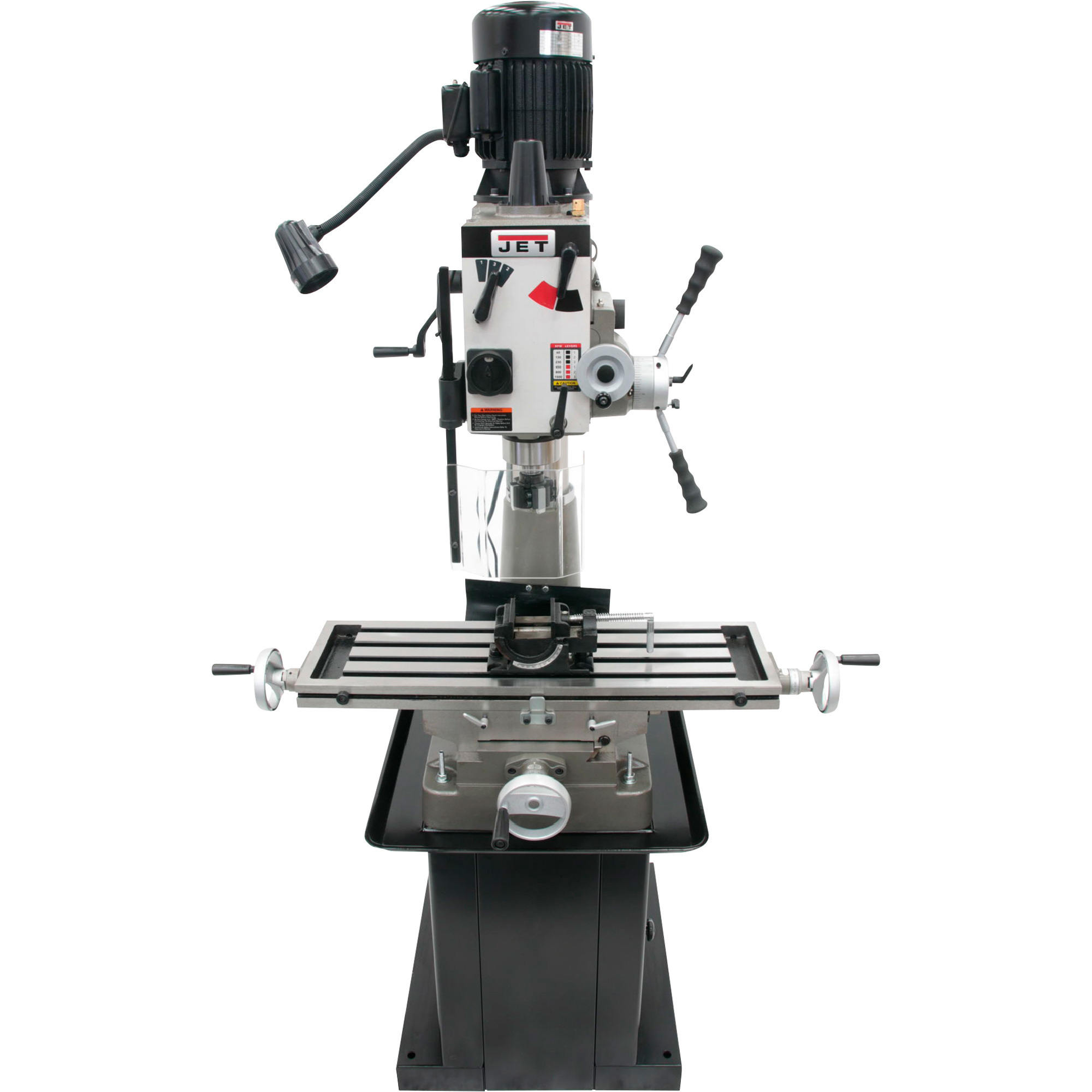 JET Geared Head Mill/Drill with Power Downfeed, 1 1/2 HP, 115/230V, Model# JMD-40GHPF